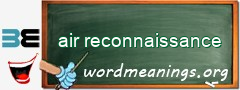WordMeaning blackboard for air reconnaissance